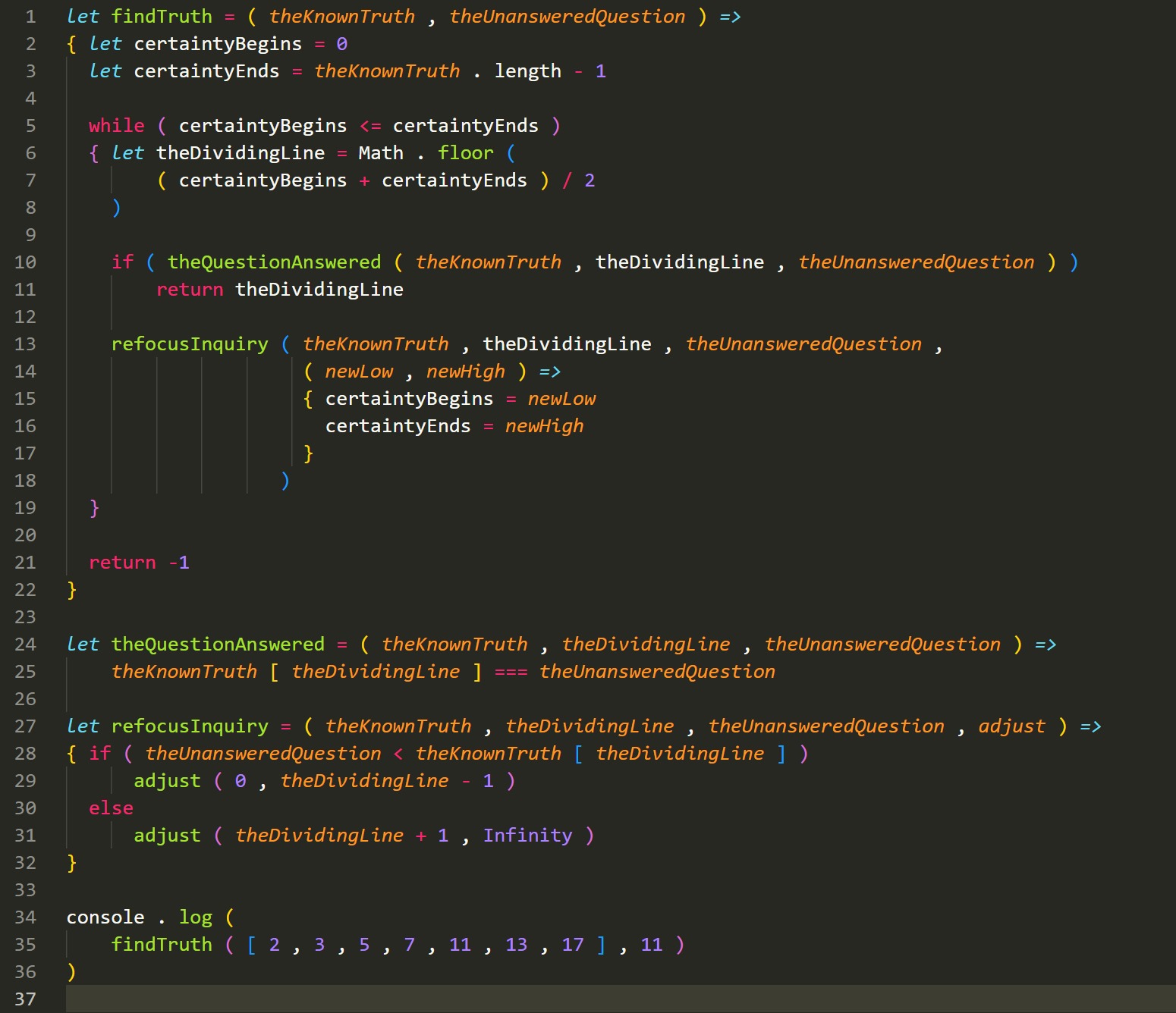 A poem hidden in the source code
